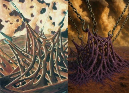 První obraz (tempera, 1995) + AI korektura 2025